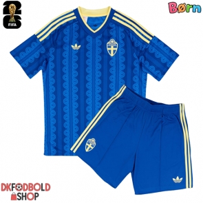 Sverige Udebanesæt Børn VM 2026 Kort ærmer (+ korte bukser)